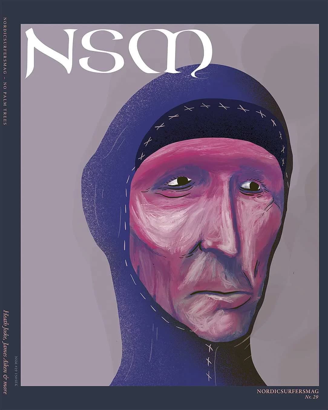 Nordic Surfers Magazine cover featuring Knoffy artwork